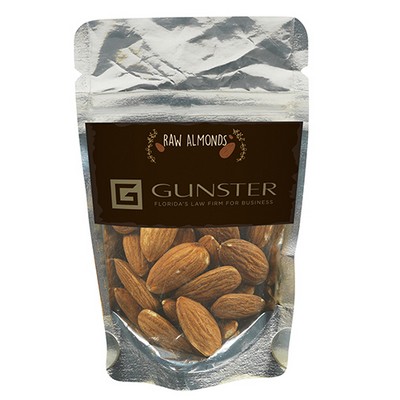 Resealable Clear Pouch w/ Raw Almonds