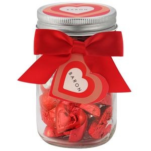 12 Oz.. Mason Jar with Candy Confections - Sweetheart Mix