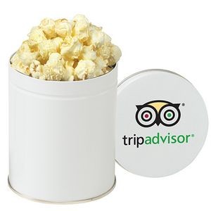 Gourmet Popcorn Tin (Quart) - White Cheddar Truffle Popcorn