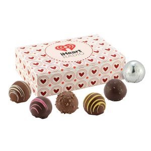 Valentine's Day 6 Piece Belgian Truffle Box (featuring Soft-Touch finish)