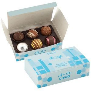 Belgian Truffle Box Featuring Soft-Touch Finish - 6 Piece