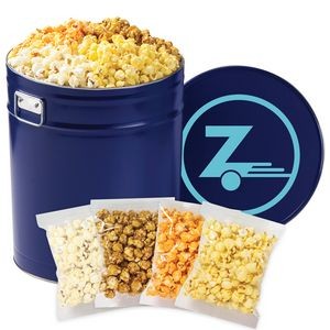 4 Way Popcorn Tins - (6.5 Gallon) - Individually Bagged