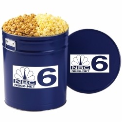 2 Way Popcorn Tins - Caramel & Butter Popcorn (6.5 Gallon)