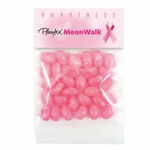 Breast Cancer Awareness Hopeful Header Bags w/ Pink Jelly Belly Jelly beans