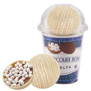 Hot Chocolate Bomb Cup Kit - Deluxe Flavor - White Chocolate Crystal
