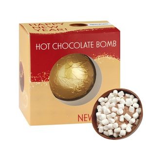 New Years Hot Chocolate Bomb in Window Box - Milk Chocolate
