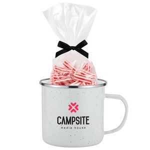 Promo Revolution - 16 Oz. Specked Camping Mug Gift Set w/ Strawberry Twists