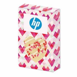 Belgian Chocolate Sweetheart Box (1 Oz.) White Chocolate w/ Festive Valentine's Day Sprinkles