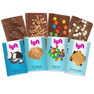 1 Oz. Chocolate Bar Sets - Set of 4 w/ Assorted Toppings