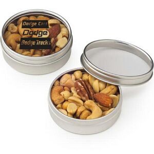 Round Window Tin - Mixed Nuts