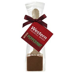 Hot Chocolate on a Spoon in Favor Bag - Milk Chocolate w/ Peppermint