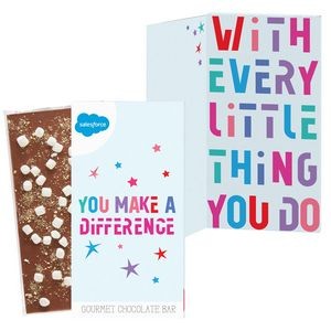 3.5 oz Belgian Chocolate Greeting Card Box (You Make A Difference) - S'mores