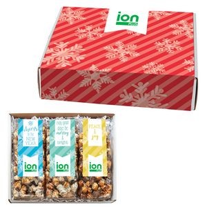 3 Way Gourmet Popcorn Gift Set in Mailer Box