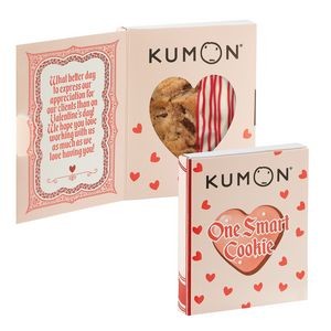 Cupid's Story Book Box with Cookie - Belgian Chocolate Dipped Chocolate Chip