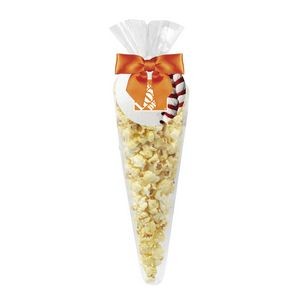 Baseball Popcorn Cone Bags - Butter Popcorn
