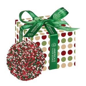 Chocolate Covered Oreo® Favor Box - Holiday Nonpareil Sprinkles