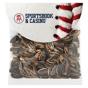 Sunflower Seeds in Small Round Top Header Bag