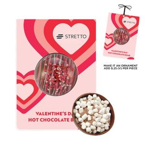 Valentine's Day Hot Chocolate Bomb Billboard Card - Milk Chocolate