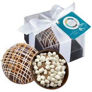 Hot Chocolate Bomb Gift Box w/ Hang Tag -Deluxe Flavor - Dark Chocolate Crystal