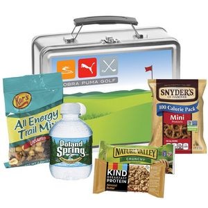 Metal Lunch Box w/ Snack Mix