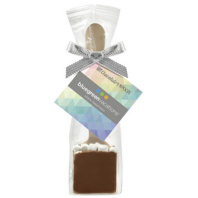 Hot Chocolate on a Spoon in Favor Bag - Milk Chocolate w/ Marshmallows