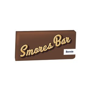 1 oz Chocolate Bar in Envelope Wrapper - S'mores