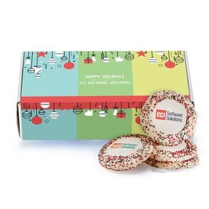 Custom Sugar Cookie w/ Holiday Sprinkles in Mailer Box (12)