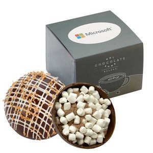 Hot Chocolate Bomb Gift Box w/ Sleeve - Deluxe Flavor - Dark Chocolate Crystal
