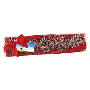 Elegant Chocolate Covered Oreo® Gift Box - Rainbow Sprinkles (5 pack)