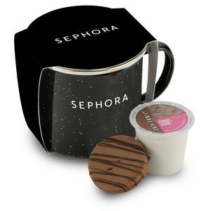 Promo Revolution - 16 Oz. Specked Camping Mug Gift Set w/Coffee Pod & Chocolate Oreo