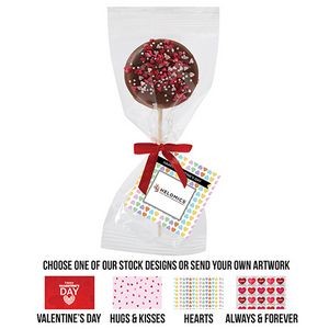 Cherished Chocolate Oreo Pop with Heart Sprinkles