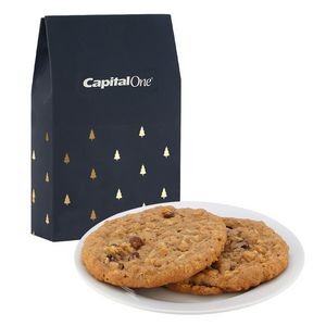 Milk Carton Inspired Box w/ 2 Oatmeal Raisin Cookies - Featuring Soft-Touch Finish