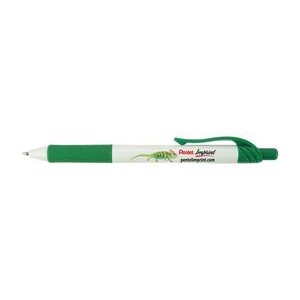 EnerGel-X® White Barrel Metal Tip Gel Ink Pen - Green