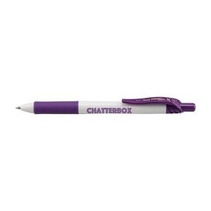 EnerGel-X® White Barrel Metal Tip Gel Ink Pen - Violet