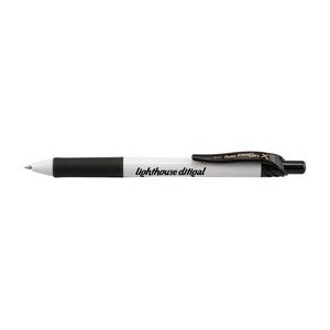 EnerGel-X® White Barrel Retractable Gel Ink Pen - Black