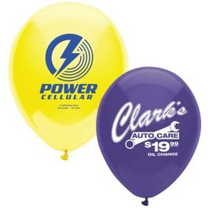 11" AdRite Crystal/ Fun Color Economy Line Latex Balloon