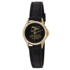 ABelle Promotional Time Neptune Lady's Watch w/ Black Grain Leather Strap
