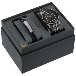 Bulova Men's Box Set Stainless Steel Bracelet Watch