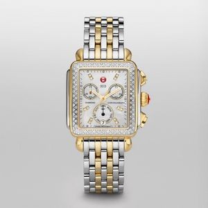Signature Deco Two-Tone Diamond, Diamond Dial Watch