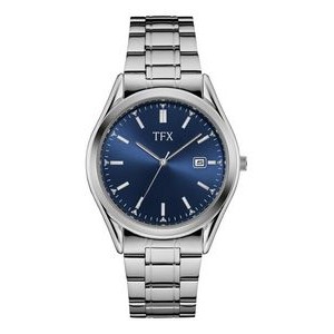 Men's TFX dist by Bulova Silver-Tone Bracelet Watch