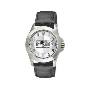 Intrigue Ladies' Silver w/ Leather