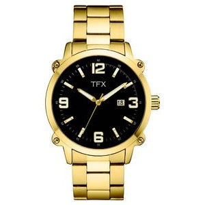 Men's TFX dist by Bulova Gold-Tone Bracelet Watch