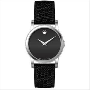 Ladies' Movado® Museum® Classic Watch w/Black Leather Strap