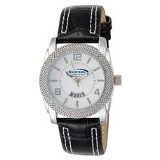 ABelle Promotional Time Maverick Ladies' Silver Watch w/ Leather Band