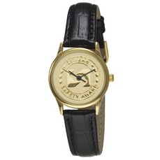 Squire Women's Medallion Watch w/ Leather Strap