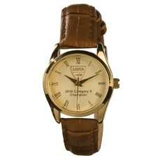ABelle Promotional Time Berkeley Ladies' Gold Watch w/ Leather Band
