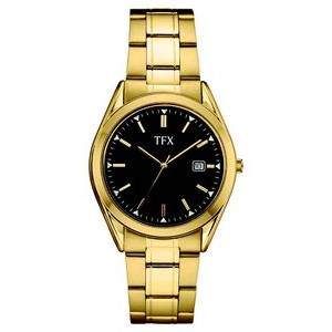 Men's TFX dist by Bulova Gold-Tone Bracelet Watch