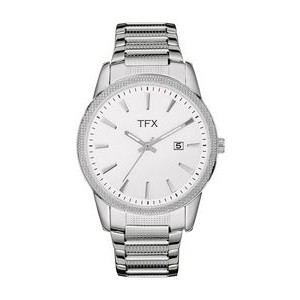 Men's TFX dist by Bulova Silver-Tone Bracelet Watch