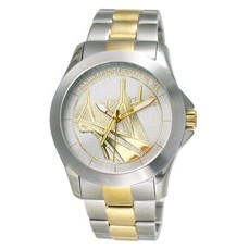 Intrigue Medallion Watch w/ 2 Tone Stainless Steel