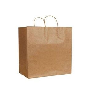 ECO Natural Kraft Shopping Bag (13"x7"x13")